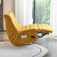 Modern yellow Electric Recliner Swivel Sofa Lazy Chair