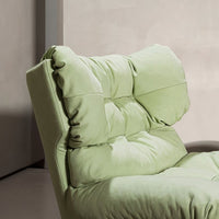 Minimalist lounge chair: swivel leather sofa for luxury living and villas