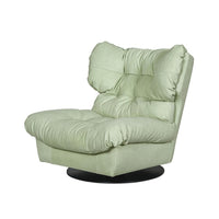 Minimalist lounge chair: swivel leather sofa for luxury living and villas