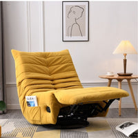 Modern yellow Electric Recliner Swivel Sofa Lazy Chair