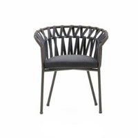 Modern Woven Rope Rattan Chair for Courtyard & Café